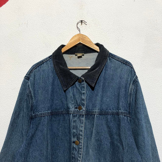 Vintage 90s Blue Denim Chore Jacket Para - Size 18