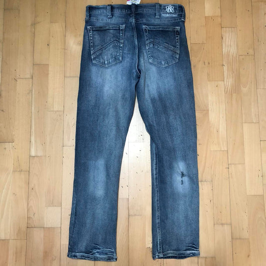 Vintage 00s Blue Rock & Republic Punk Jeans Distressing - 36W 32L