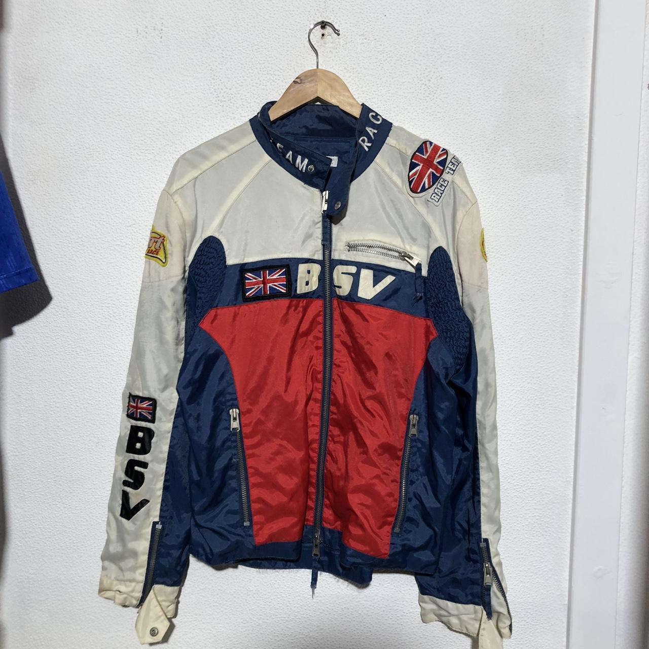 Vintage 00s Lightweight Racing Biker Jacket - XL