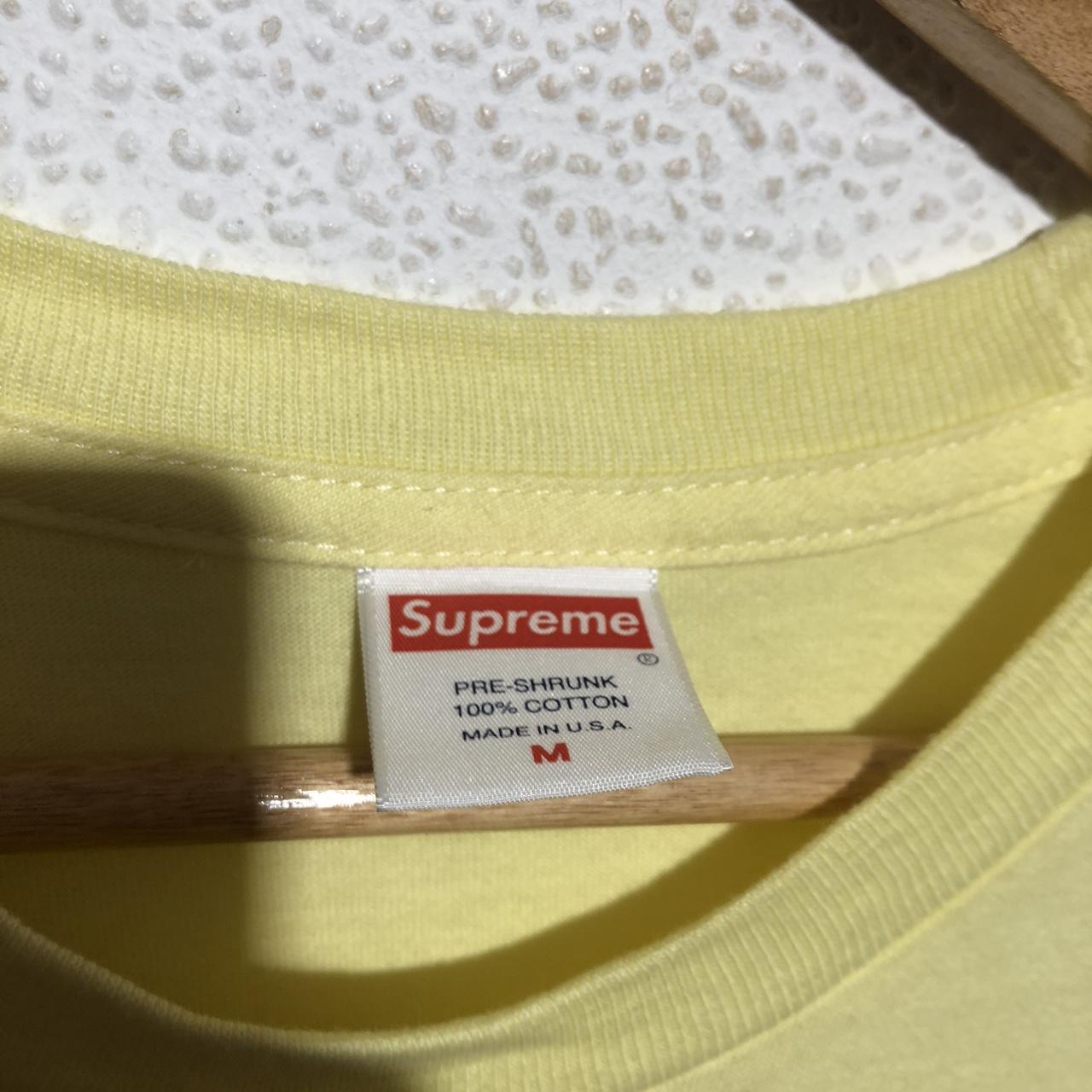 Yellow Supreme T Shirt Graphic - Medium