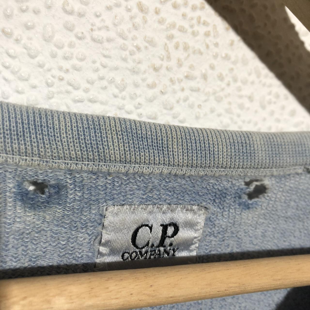 Vintage Light Blue CP Company Sweatshirt Plain - XXL