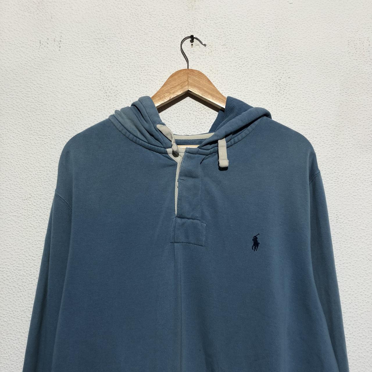 Vintage Blue Polo Ralph Lauren Hoodie - XL