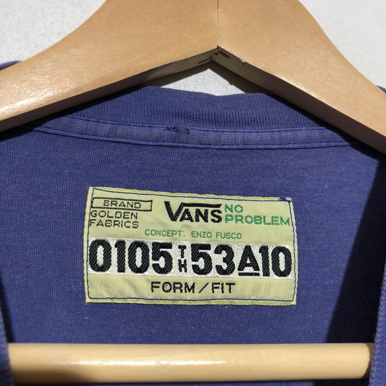 Vintage 90s Purple Vans T Shirt Skate Graphic Print - Small