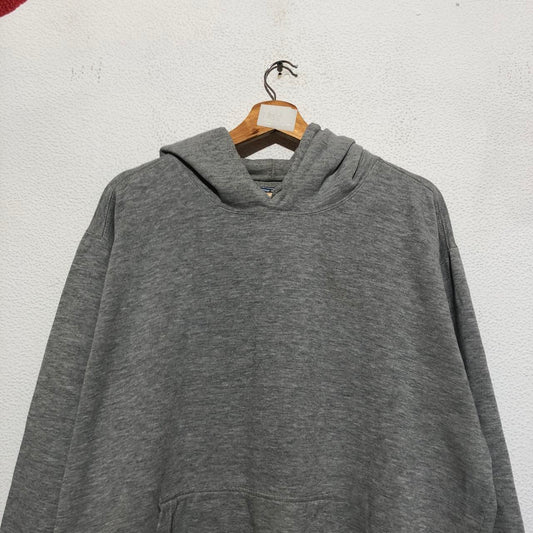 Vintage 90s Grey Baggy Criminal Damage Hoodie - XL