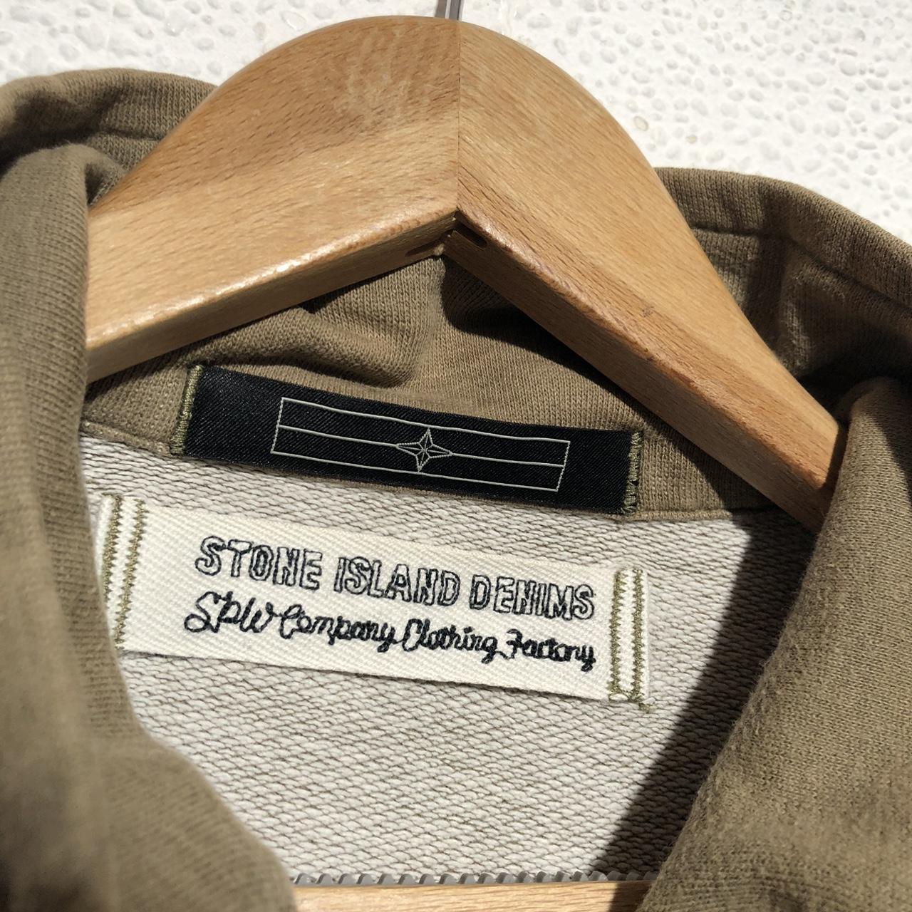 Vintage 00s Brown Stone Island Sweatshirt Full Zip - XL