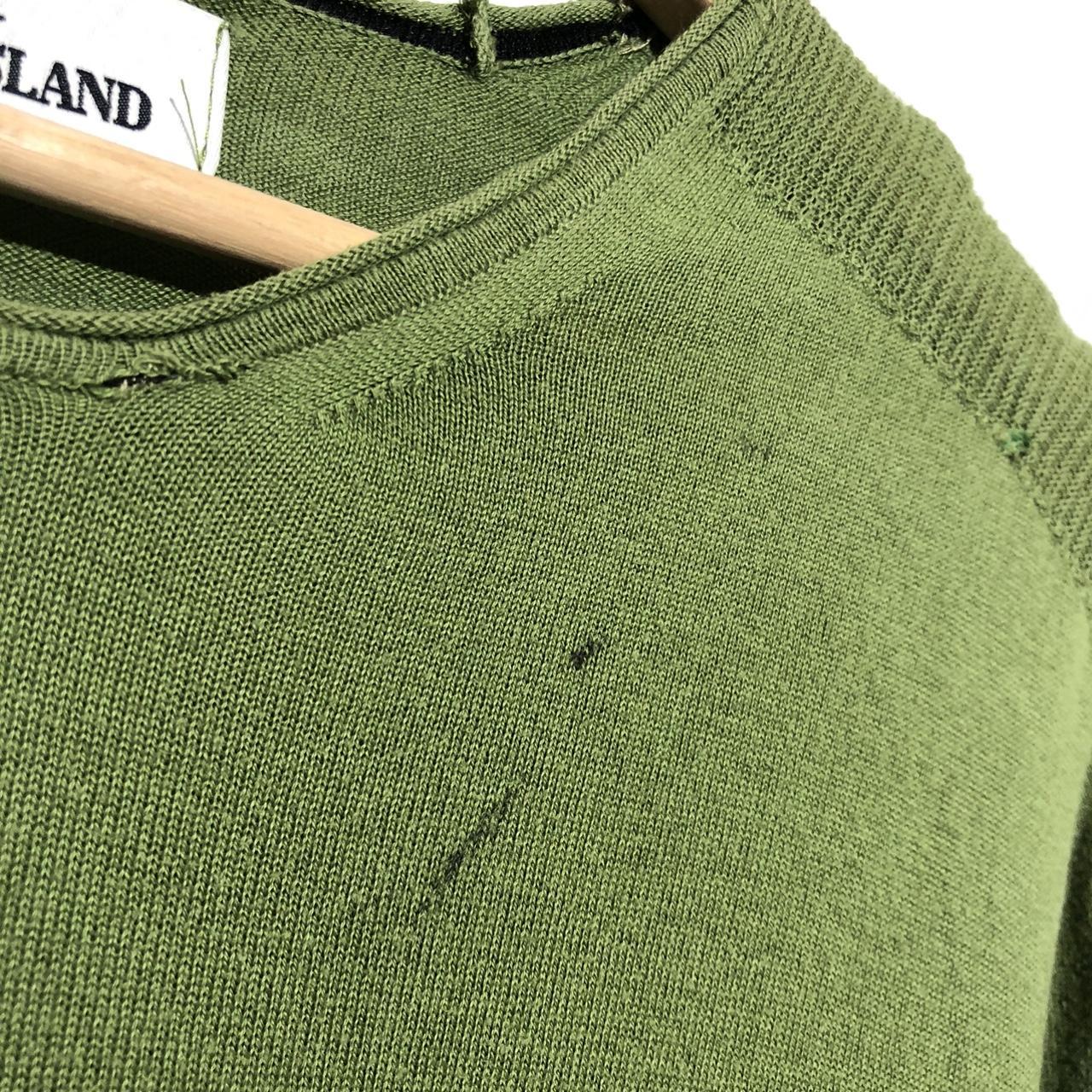 Vintage Green Stone Island Jumper Thin Knit - XL