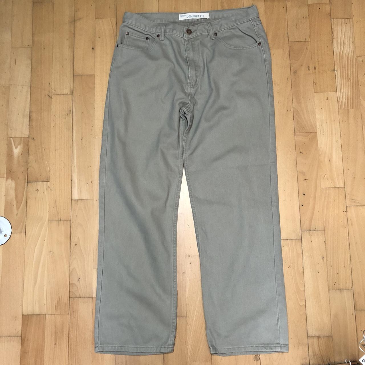 Vintage 00s Grey Baggy Trousers Pants - 36W 31L