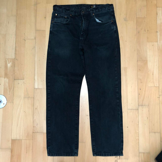 Vintage 90s Black Osaka Tiger Jeans Straight Leg - 34W 32L