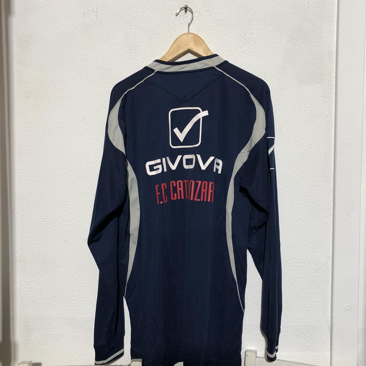 BNWT Vintage 2009 US Catanaro Football Shirt Navy 3rd Kit Long Sleeve Givova - XL