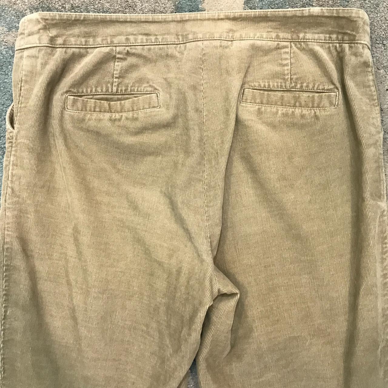 Beige Jaeger Corduroy Trousers - Size 12