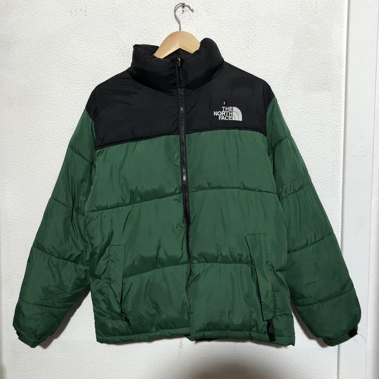 Green The North Face Nupste Puffer Jacket 700 Down Coat - Medium