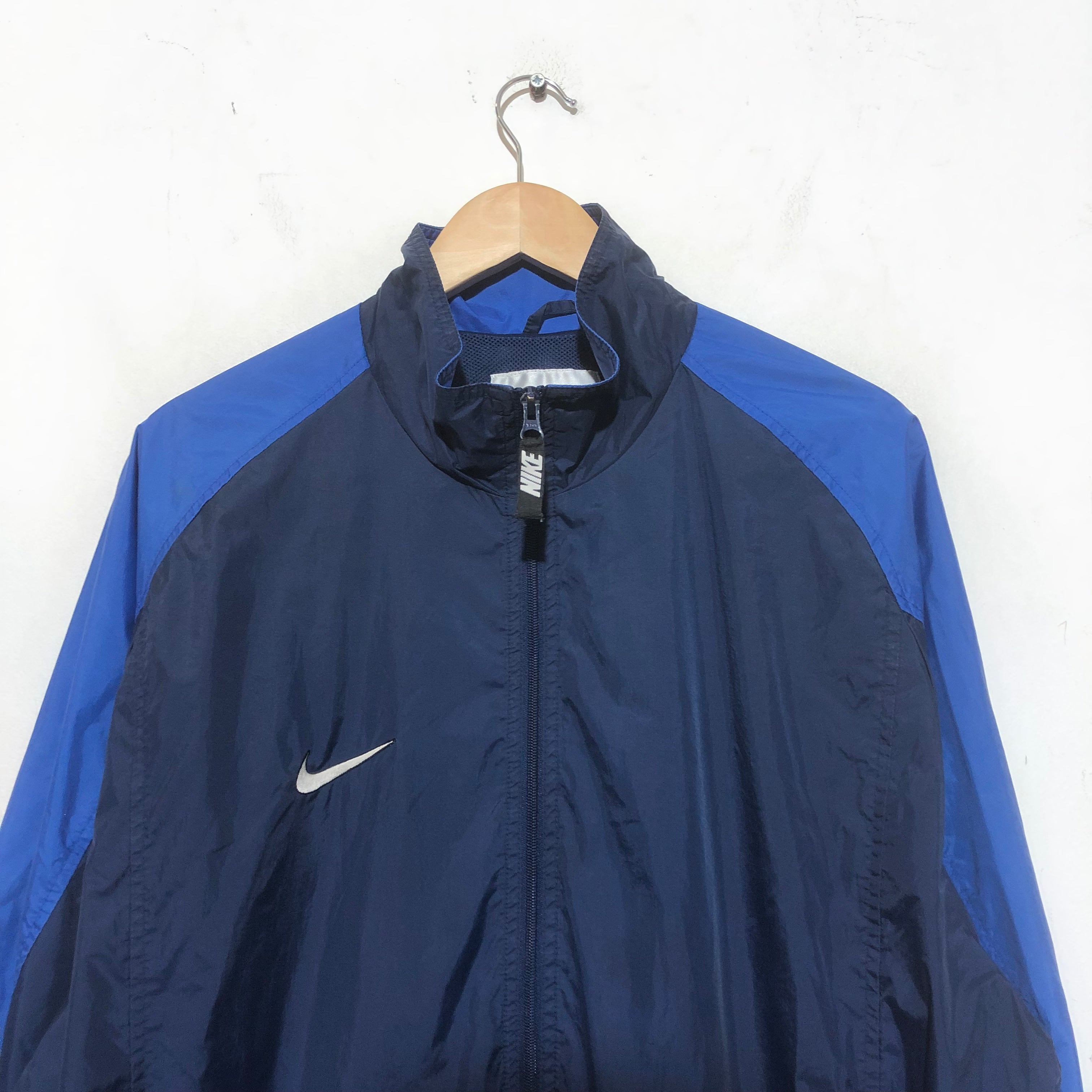 Vintage 90s Nike Navy Windbreaker Jacket - XL