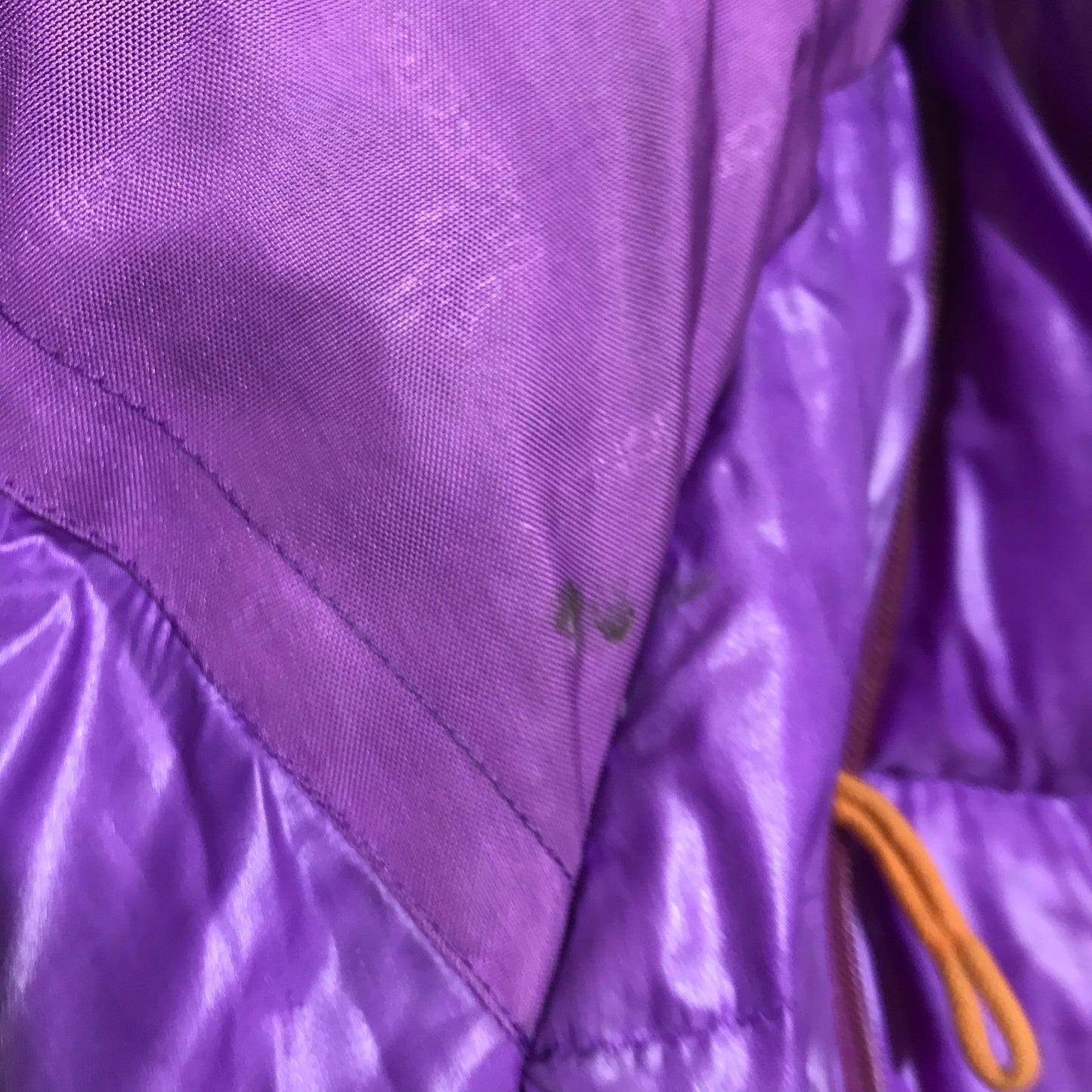 Vintage 80s Purple Moncler Grenoble Ski Puffer Jacket - Large