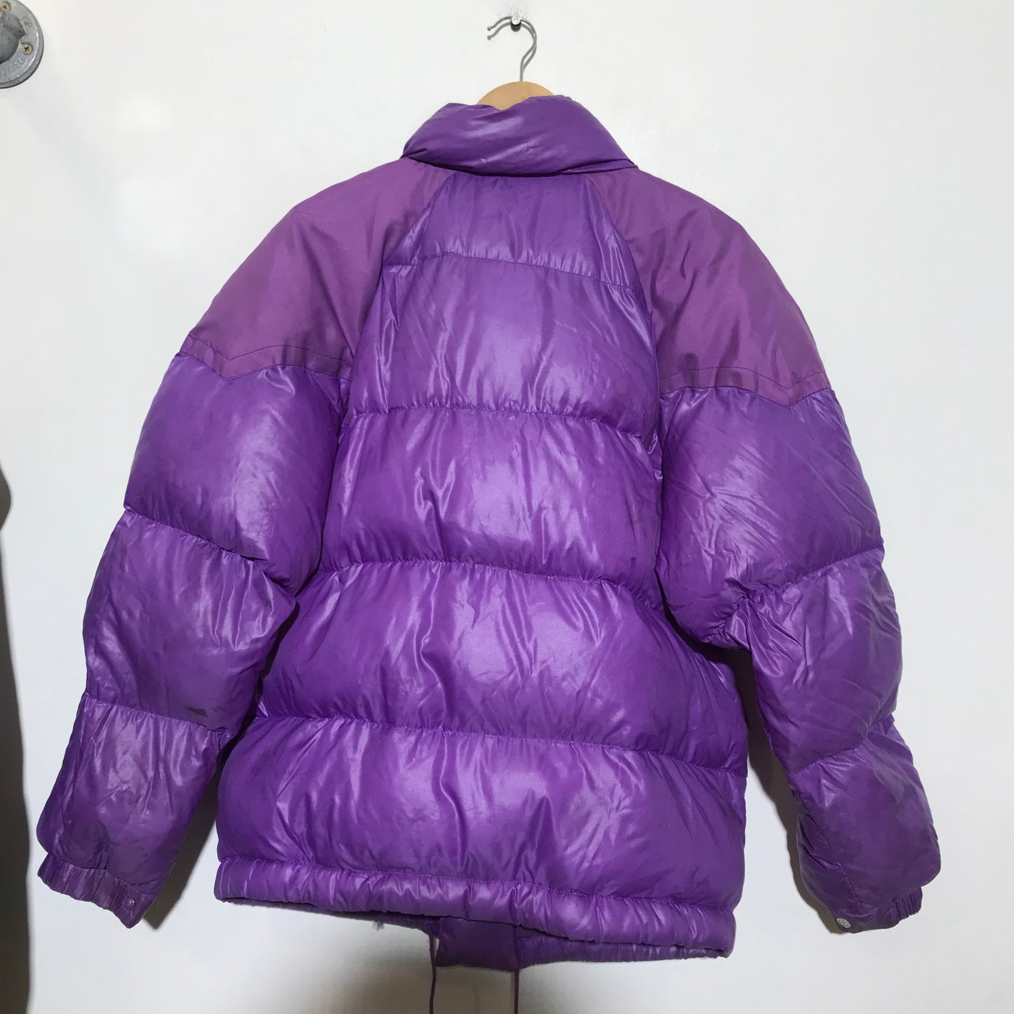 Vintage 80s Purple Moncler Grenoble Ski Puffer Jacket - Large